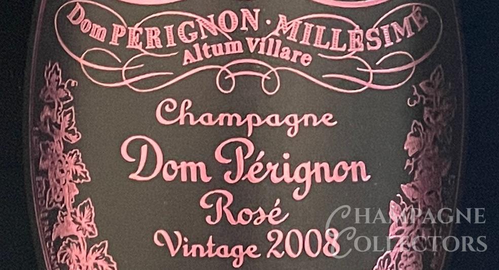 Dom Perignon Champagne Labels and Vintages.