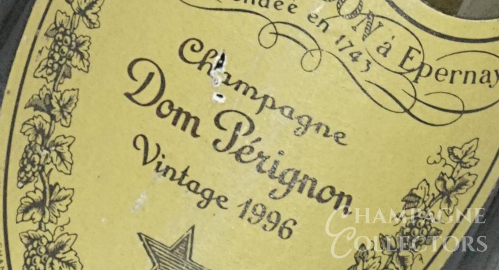 Dom Perignon Champagne Brut 1996.