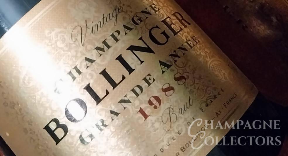 Champagne Bollinger Grande Année Vintage Brut.
